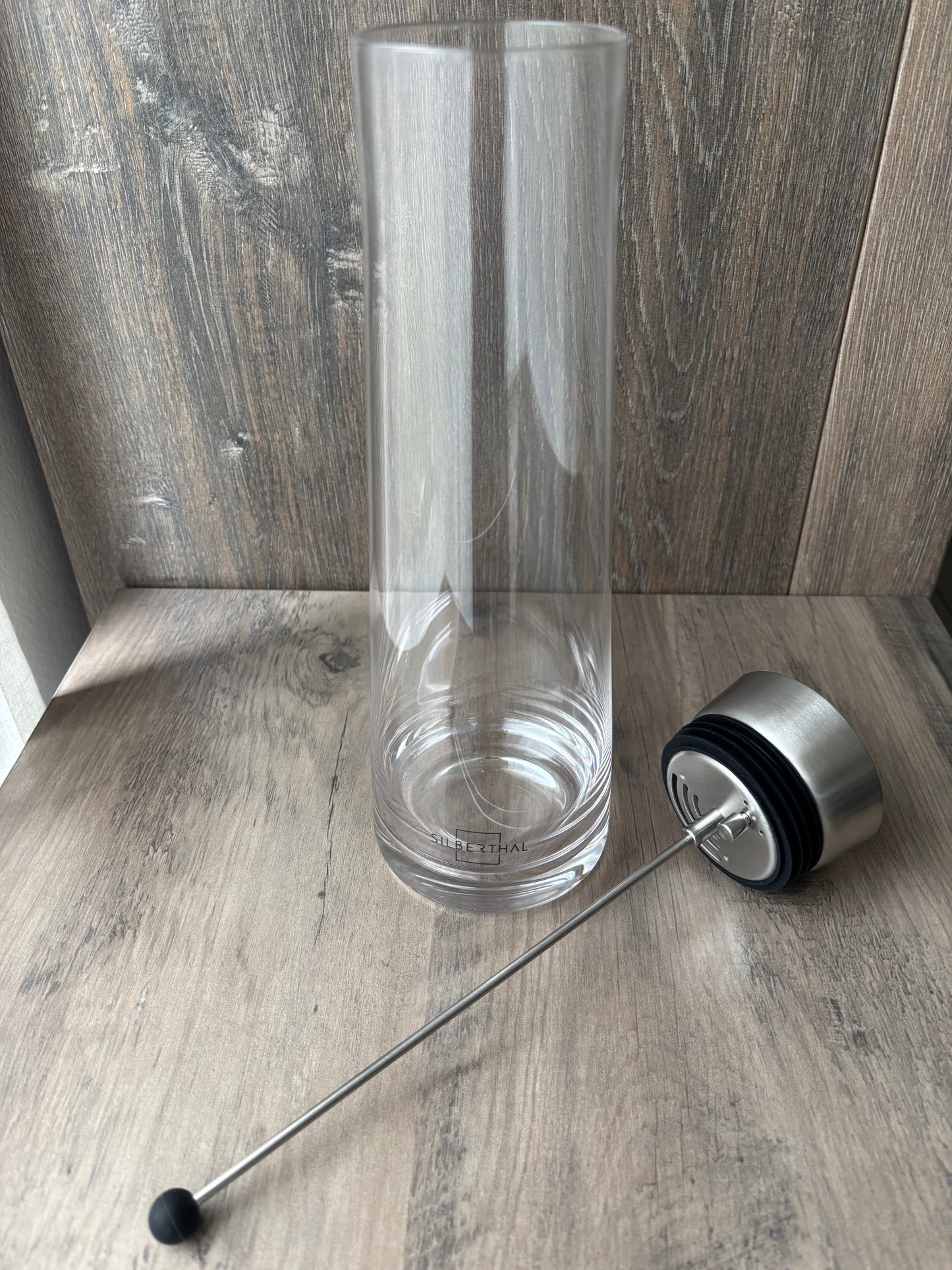 Glazen Karaf 1L + gratis blender